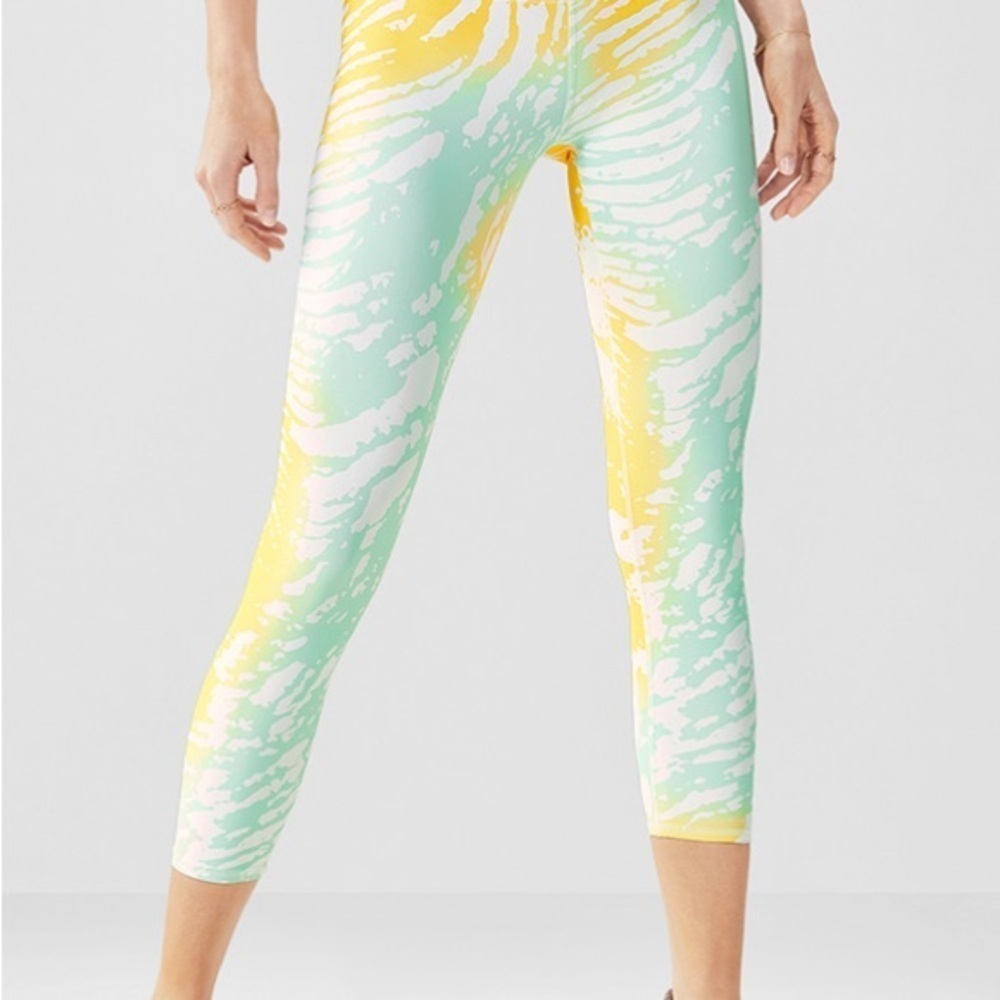 - Fabletics pants. NWOT green and yellow​​​​ - Picture 8 of 8